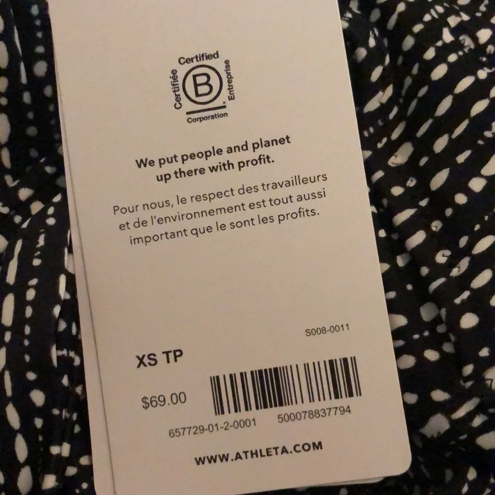 NWT! Athleta Rice Pearls Triangle Tankini Top D-DD - Size XS 🏝️